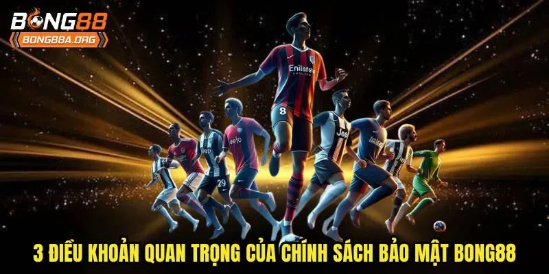 3 điều khoản quan trọng của chính sách bảo mật bong88